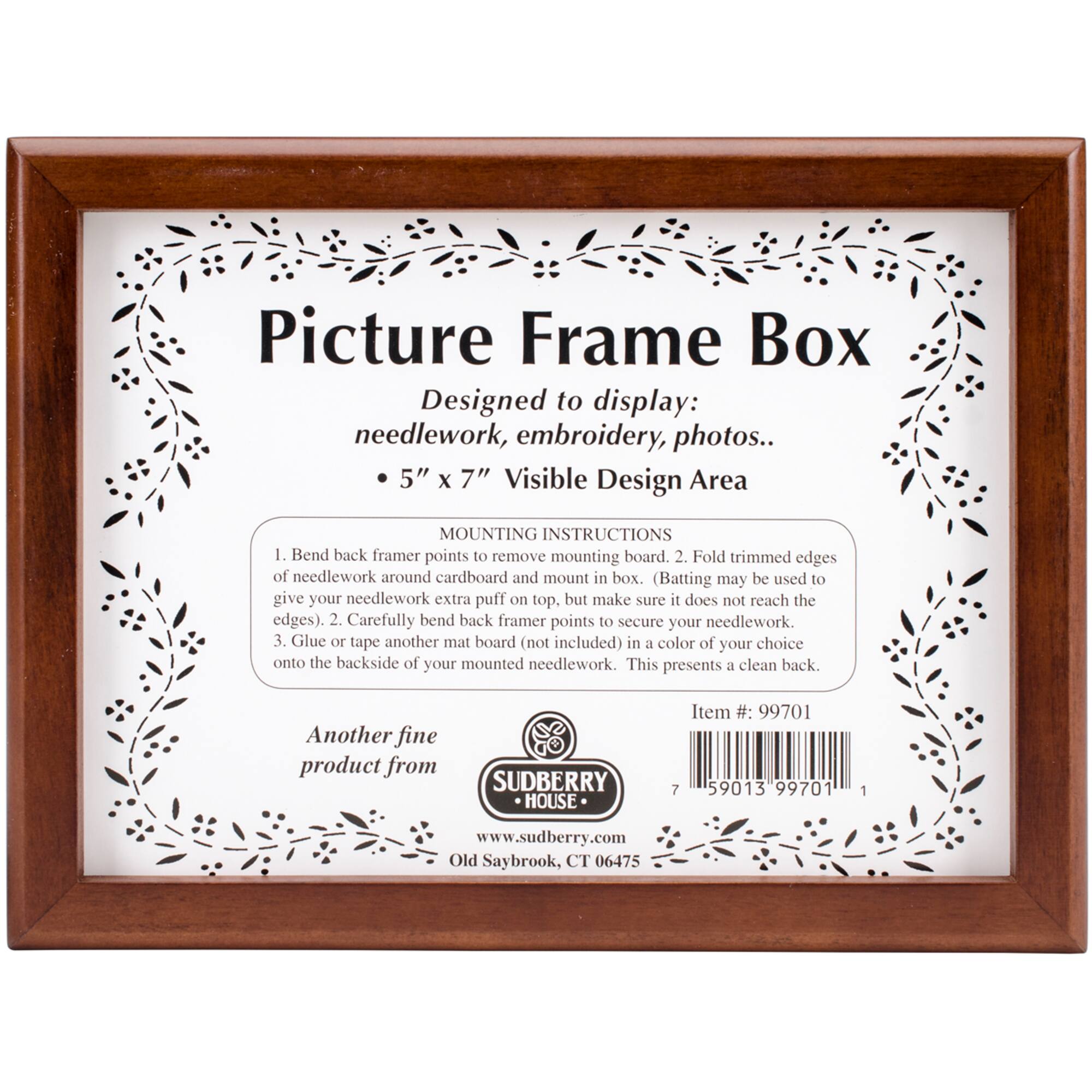 Sudberry House Mahogany Picture Frame Box